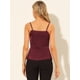 thumbnail image 5 of Blusa de Tirantes de Espagueti Casual Allegra K Borgo?a XL, 5 of 6