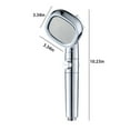 thumbnail image 4 of Vrorvz High Pressure Handheld Showerhead with 8 Spray Modes for Low Water Pressure Easy Install Multifunctional Shower for Home Gym Hotel Elderly Kids Relaxing Experience, 4 of 8
