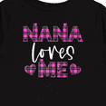 thumbnail image 4 of Inktastic My Nana Loves Me Hearts in Pink Plaid Boys or Girls Long Sleeve Toddler T-Shirt, 4 of 5