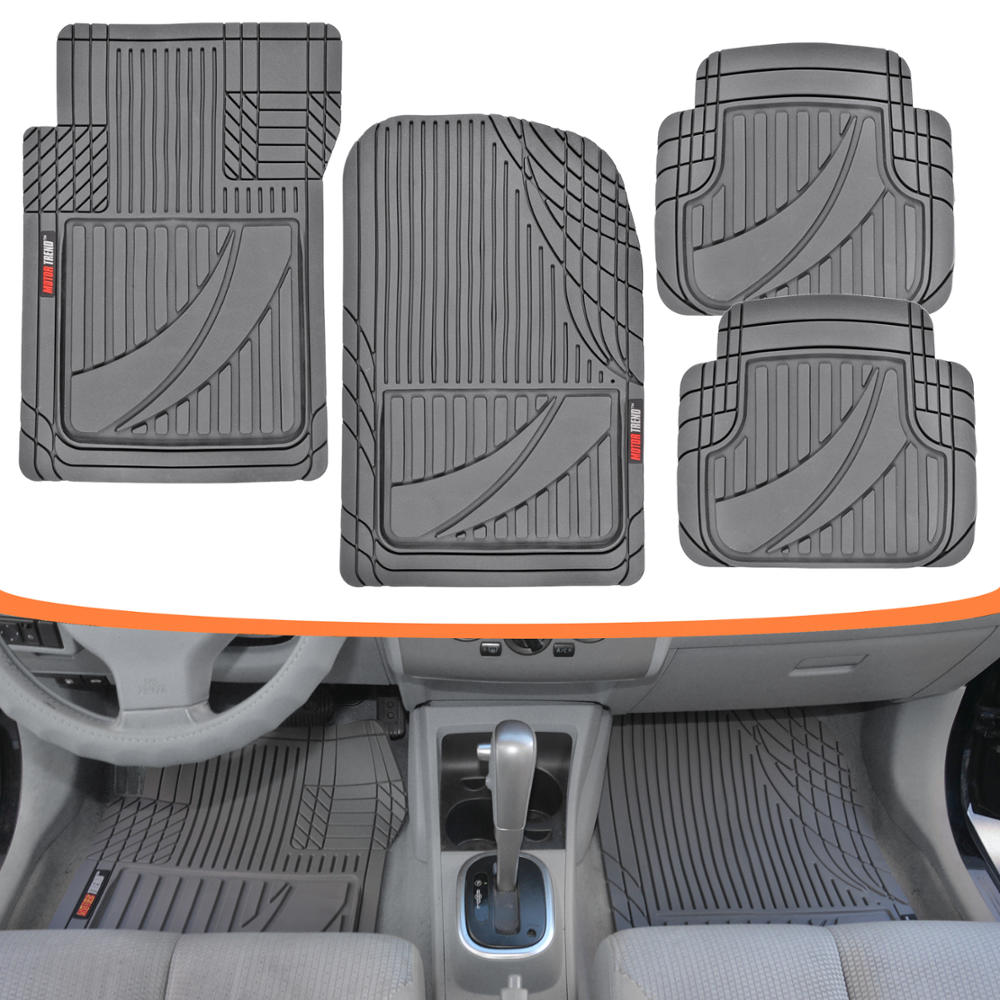 FlexTough Advanced Performance Mats 4pc HD Rubber Floor Mats for Car