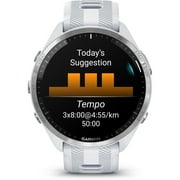 Garmin Forerunner 965 Running Smartwatch, Colorful AMOLED , Training Metrics and Recovery Insights, Whitestone and Powder Gray