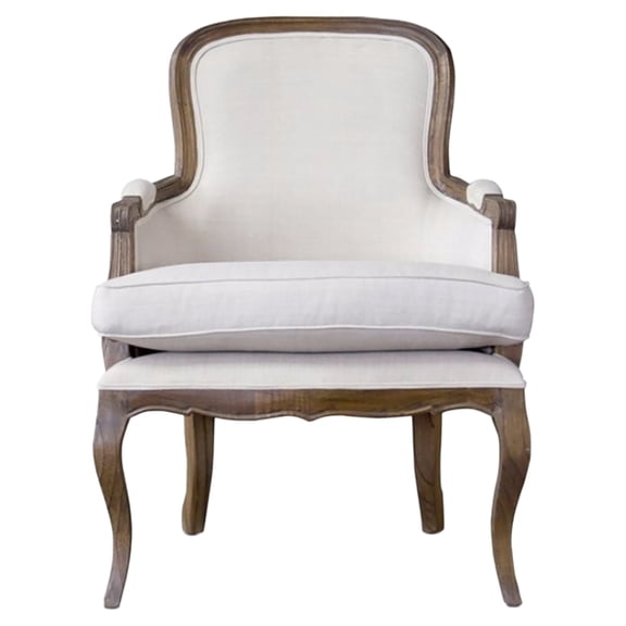 Baxton Studio Napoleon Traditional French Accent ChairAsh