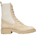 thumbnail image 2 of Sam Edelman Lydell Sesame Block Heel Round Toe Lace Up Combat Ankle Boots (Sesame, 8), 2 of 6