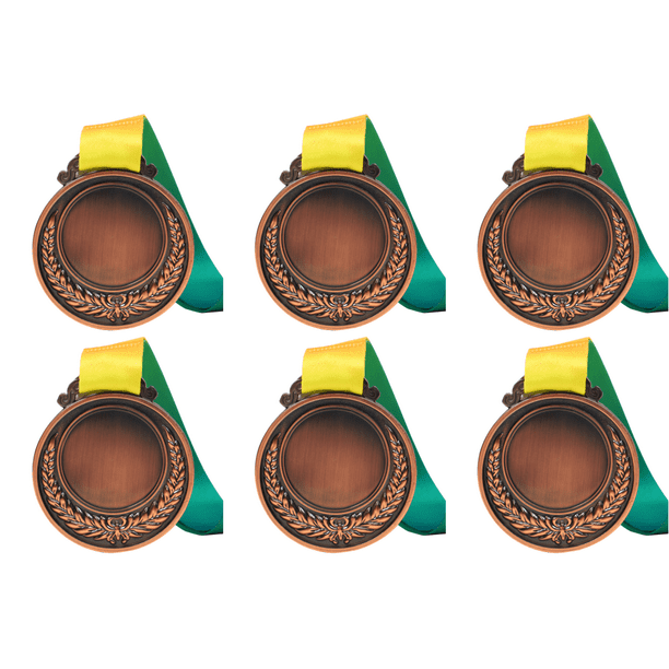 Premio Cobre 2 Pulgadas Con Cinta para El Cuello Redonda Fiestas Competiciones (cobre)