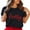 Black, variant on Womens Going Out Tops Plus Size Cropped Tees Womens Merry Christmas Printed Short Sleeve O Neck T Shirt Top T Shirt for Women M