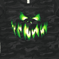 thumbnail image 4 of Inktastic Viciously Grinning Pumpkin Face in Lime Green Glow Women's T-Shirt, 4 of 5