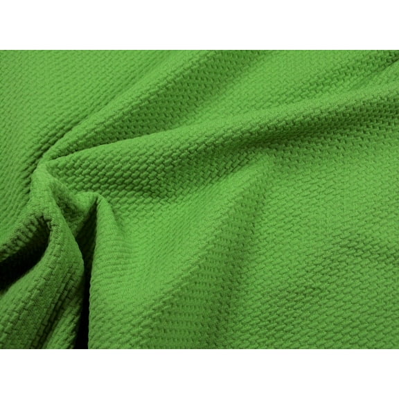 Bullet Textured Liverpool Fabric 4 way Stretch Apple Green Q21 (Yard)