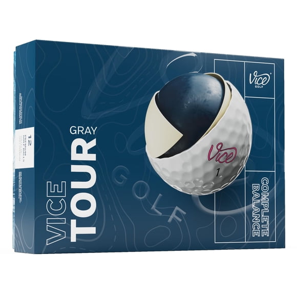 Pelotas de Golf Vice Golf Tour Generación 3 Gris de 3 Capas