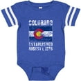 thumbnail image 3 of Inktastic Established August 1, 1876 Colorado Flag Boys or Girls Baby Bodysuit, 3 of 5