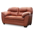 thumbnail image 3 of Love Seat de Piel Genuina ConfortoPiel  Toscana Terracota, 3 of 5