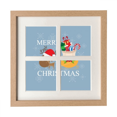 thumbnail image 1 of Feliz Navidad festival Elk Pantalla de escritorio de pared de marco 4 aperturas, 1 of 4