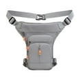 thumbnail image 1 of Bolsa de hombres Bolsa Fanny Pack Motorcycle Drop Back Bag Bols Gris de la cremallera del medio, 1 of 7