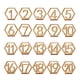 thumbnail image 2 of Bearachild Letrero de números de de con Base Hexagonal rústica boda compromiso decoración fiesta suministros esquina para Artesanía, 2 of 6