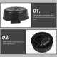 thumbnail image 3 of SHOWERORO 6Ud De Caster Integradas Negras Para Muebles Con Y Para Casa, 3 of 6