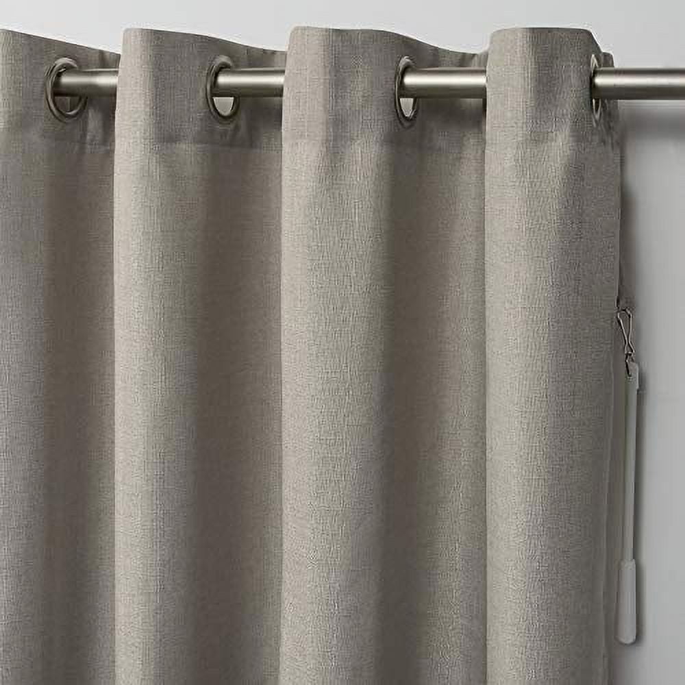Exclusive Home Loha Patio Grommet Top Single Curtain Panel, 108"x84", Beige