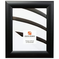 Craig Frames Contemporary Wide, 8.5x11 inch Picture Frame, Gallery Black