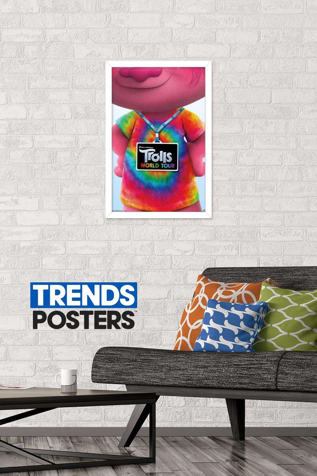 DreamWorks Trolls 2 - Teaser Wall Poster, 14.725" x 22.375", Framed