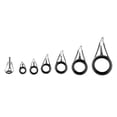 thumbnail image 3 of 7pcs Durable Canne à Pêche Guide Conseils Mis Double Jambe Oeil Tige Réparation, 3 of 7