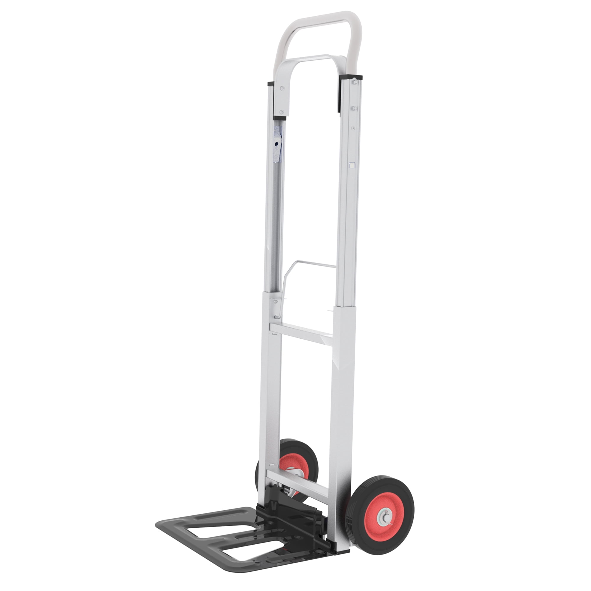 Heavy-Duty Aluminum Hand Truck - 200 lb Capacity Folding Dolly Cart with Semi-Precision Bearings, for Moving, Delivery & Commercial Use - Lightweight Yet Sturdy (Folds Flat for Storage)