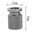 thumbnail image 2 of Tapas de válvula de vástago de neumático de motocicleta de 2 piezas cubiertas de válvula de rueda de aleación de aluminio a prueba de polvo Plata, 2 of 8