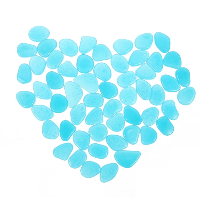 Miangastore 100Pcs Fish Tank Glowing Stone Noctilucent Rocks Luminous Aquarium Rocks Aquarium Rocks Decors