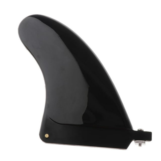 S SERENABLE Longboard de Surf 6.5 Pouces & Aileron Central Simple pour Planches de Surf Paddle Board Noir6