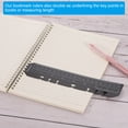 thumbnail image 4 of Uxcell 5.3"x1.4" Bookmark Ruler Snap-in Ruler Measuring Tools for A7 Size 6-Hole Binder Notebook Clear 20 Pack, 4 of 5