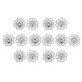 thumbnail image 1 of Metal Press Stud Buttons for Overcoat Sewing 10Pairs Silver Alloy Fashion Snaps, 1 of 5
