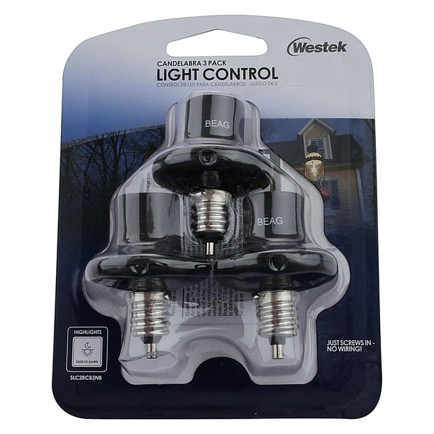 Candelabra Light Control Dusk to Dawn Light Bulbs