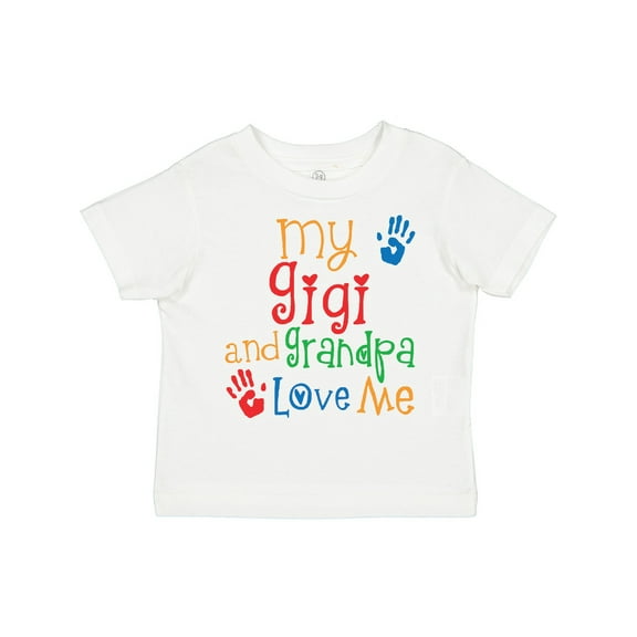 Inktastic My Gigi and Grandpa Love Me Boys or Girls Toddler T-Shirt