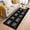 Black, variant on Round Area Rugs Collection 3 Ft, Green Laundry Non-Slip Residential Carpet, Wash Dry Fold Repeat Minimalist Text Indoor Crawling Mats Doormat Runner Rugs Play Mat forBedroom