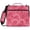 Seamless Pattern with Pink Rose, variant on Zipper Binder with Shoulder Strap 2 inch 3 Ring Waterproof File Folder Organizer Bag 500 Sheet Roses and Stripes Pattern