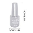 thumbnail image 3 of SDJMa Metallic Nail Polish Metallic Mirror Gel Nail Polish - Long-Lasting Non-peelable Nail Art Polish, Non-Irritating Nail Varnish, Quick-Drying Metal Color Nail Polish (Silver, 3 of 3
