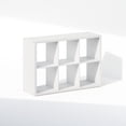 thumbnail image 2 of Furinno Cubic Open Back Multipurpose Clothing & Closet Storage Organizer Shelf, 6-Cube, White, 2 of 6