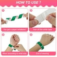 thumbnail image 4 of Uxcell Paper Wristbands for Events Party Wrist Bands Colored Waterproof Concert Identification Wristbands Hand Bands Green, 4 of 7