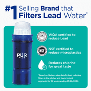 PUR PLUS Water Pitcher and Dispenser Replacement Filter with Lead Reduction, 1 Pack, PPF951K1
