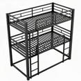 thumbnail image 5 of Black Metal Twin Size Triple Bunk Bed - Space-Saving Design, 5 of 14