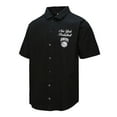 thumbnail image 2 of Men's Mitchell & Ness Black New York Knicks Hardwood Classics Camp Shirt, 2 of 7