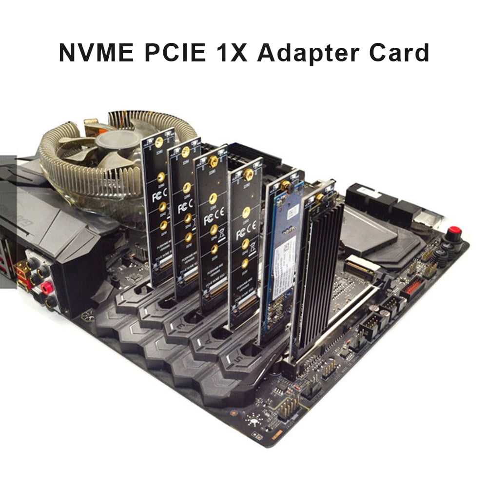 Miroir vent M.2 NVME SSD convertir carte adaptateur PCIE M2 M clé SSD  lecteur Riser pour ordinateur portable