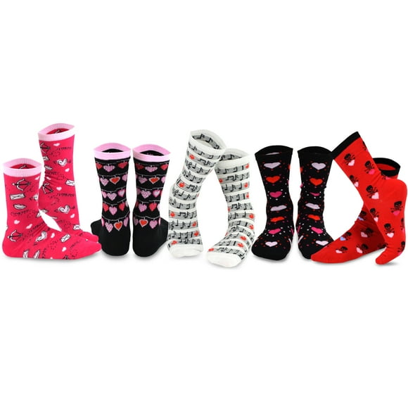 TeeHee Chaussettes en Coton pour la Saint-Valentin et la Fête des Mères, Multi-Pack pour Femmes et Hommes