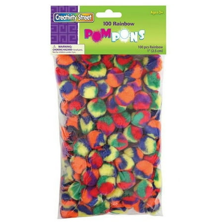 UPC: 0194629002733 | Pacon CK-811030-6 Creativity Street Rainbow Poms – Pack of 6