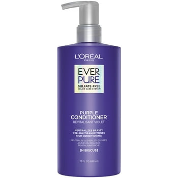 L'Oreal EverPure Purple Sule Free Conditioner, Hibiscus, 23 fl oz