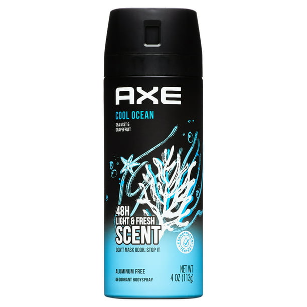 AXE Light Scents Cool Ocean Deodorant Body Spray for Men 4 oz - Walmart.com