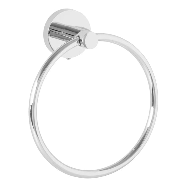 Toallero De Argolla Acero Inoxidable Foset Tba-77 Cromo PLATA