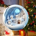 thumbnail image 6 of LanSuare Christmas Snow House Hanging Ornaments, Acrylic Round Snow House with Winter Scene Pendant, Suitable for Porch, Wall, Indoor Home Decor, Front Entry, Christmas Tree Decor, 6 of 6