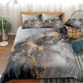 thumbnail image 1 of Move Over Grey Marble Bedding Sets Full Abstract Marble Duvet Cover Set Gold Marble Pattern Microfiber No Filling, 1 of 7