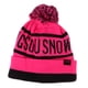 thumbnail image 5 of Mujeres Hombres Deportes al aire libre Pom Knit Baggy Beanie Hat Snowboard Winter Warm Ski Rosa roja Macarena Gorro de esquí, 5 of 8