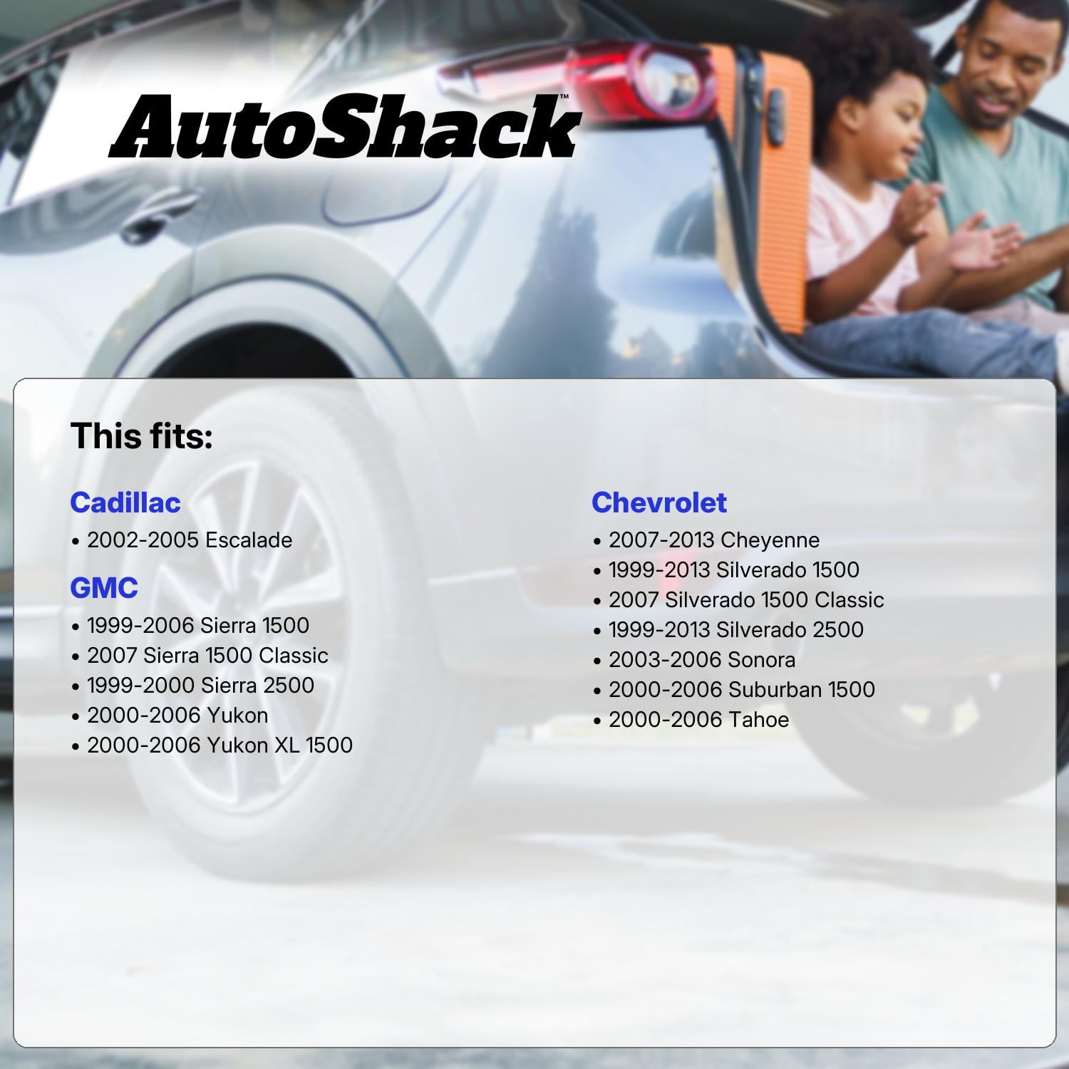 Autoshack Radiator Compatible with Chevrolet & GMC, Silverado 1500 1999-2013 Sierra 1500 1999-2006 Tahoe 2000-2006 Yukon 2000-2006, V6 4.3L V8 4.8L 5.3L 5.7L 6.0L 6.2L, with Transmission Oil Cooler