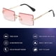thumbnail image 4 of Gafas de sol sin marco de la película marina del color de la pendiente del cuadrado del borde cortado, hechas de plástico, metal, PC, 4 of 5