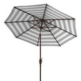 thumbnail image 5 of SAFAVIEH Outdoor Collection Iris Fashion Line 11-Foot Round Umbrella Black/White, 5 of 6